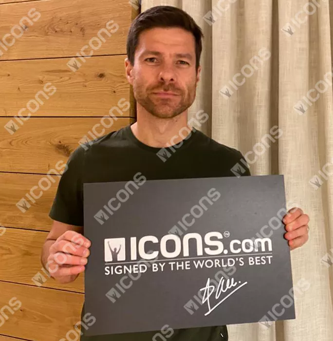 Icons Xabi Alonso Back Signed Real Madrid 2020-21 Home Shirt With Fan Style Numbers