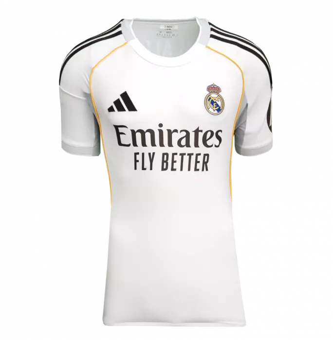 Icons Xabi Alonso Back Signed Real Madrid 2025-26 Home Shirt With Fan Style Number In Hero Frame: Option 1