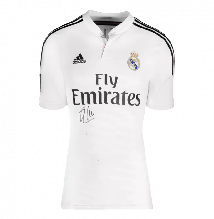 Icons Xabi Alonso Front Signed Real Madrid 2014-15 Home Shirt In Hero Frame: Option 1