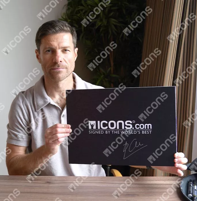 Icons Xabi Alonso Official UEFA Champions League Signed And Framed Liverpool FC Photo - 2005 Champions League Winners