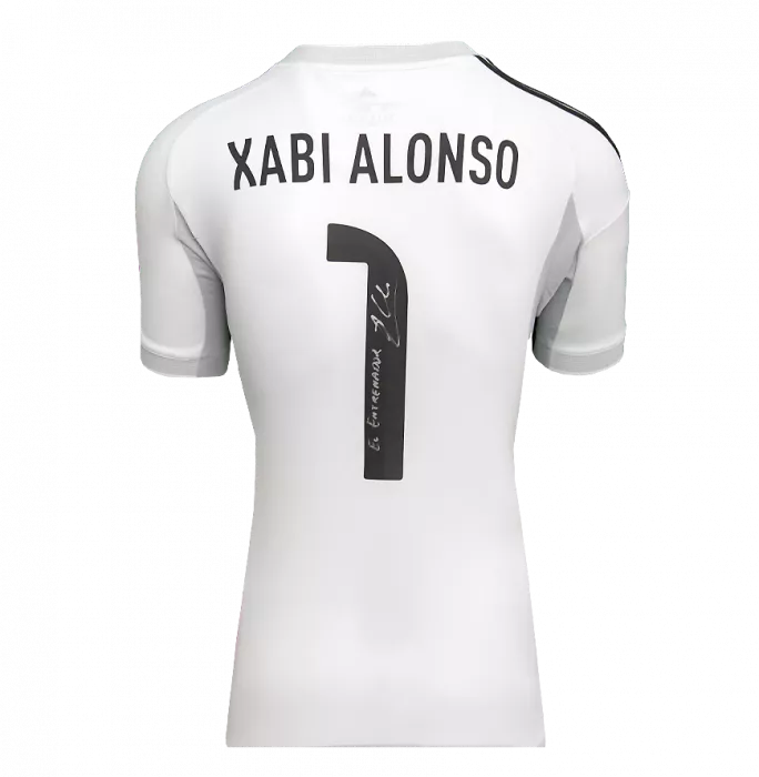 Icons Xabi Alonso Real Madrid 2025-26 Home Shirt In Classic Frame - El Entrenador Inscription