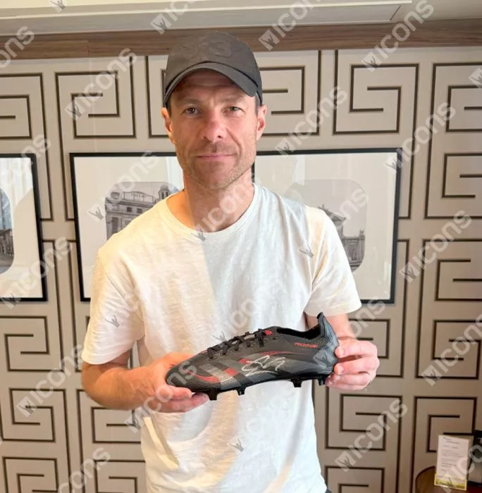 Icons Xabi Alonso Signed Adidas Predator Boot In Bubble Frame: Option 1
