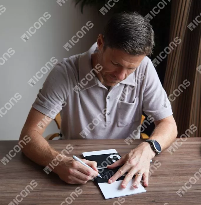 Icons Xabi Alonso Signed And Framed Captain's Armband