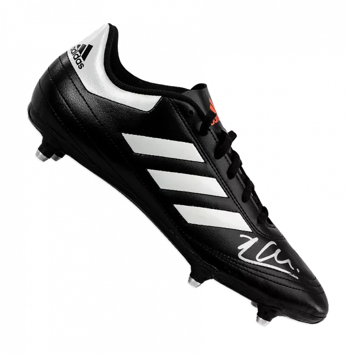 icons Xabi Alonso Signed Black Adidas Boot With Metal Studs