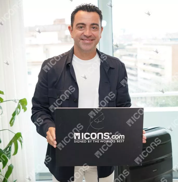 Icons Xavi Back Signed Spain 2010 Home Shirt In Deluxe Packaging