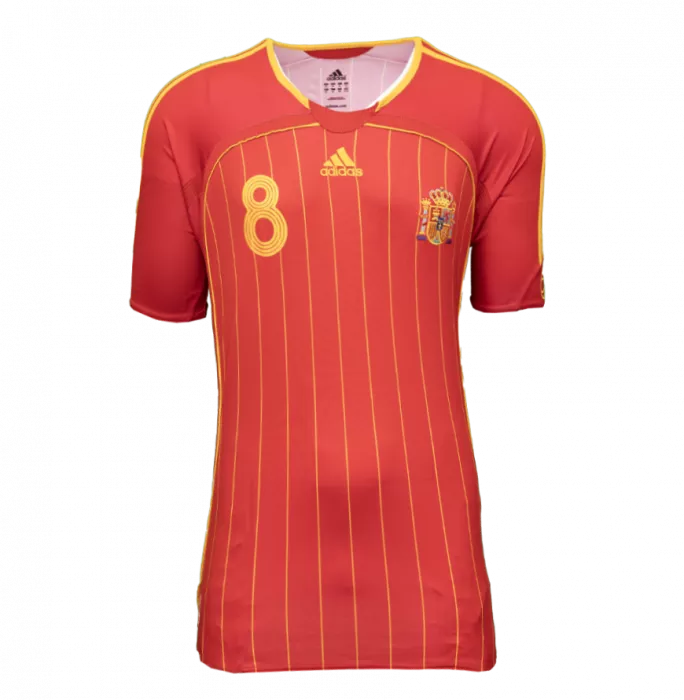 Icons Xavi Official 2006 FIFA World Cup™ Back Signed And Hero Framed Spain 2006 Home Shirt