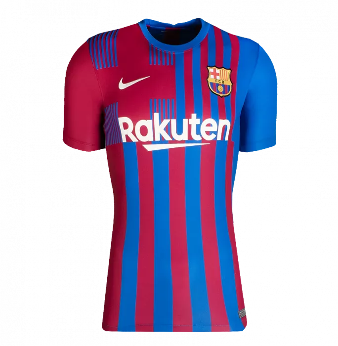 Icons Xavi Official UEFA Champions League Back Signed And Hero Framed FC Barcelona 2021-22 Home Shirt With Fan Style Number