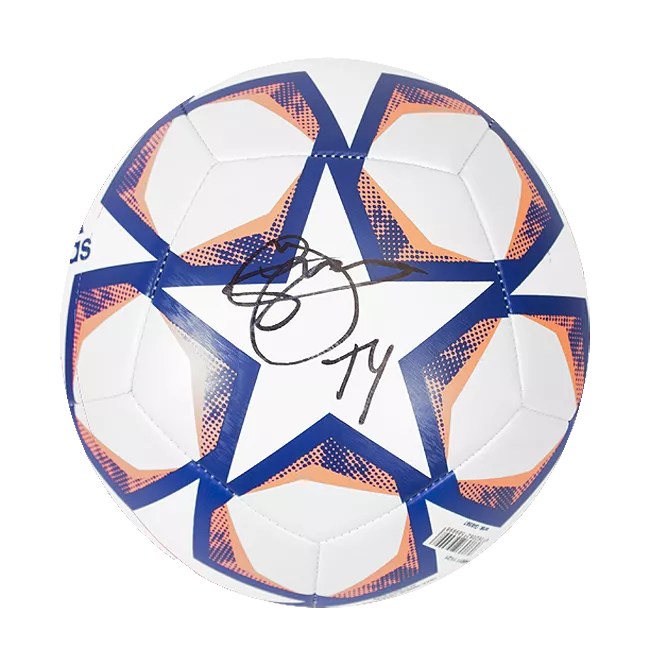 Icons Yaya Toure Signed UEFA Champions League Football In Acrylic Case