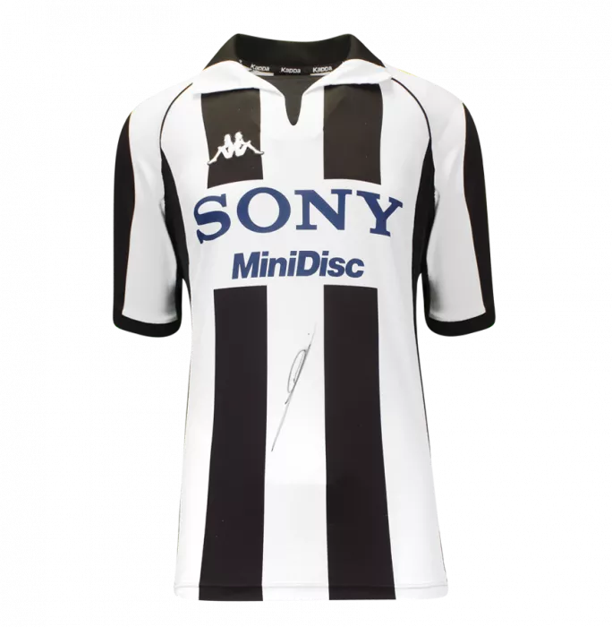 icons Zinedine Zidane Front Signed Juventus 1997-98 Home Shirt