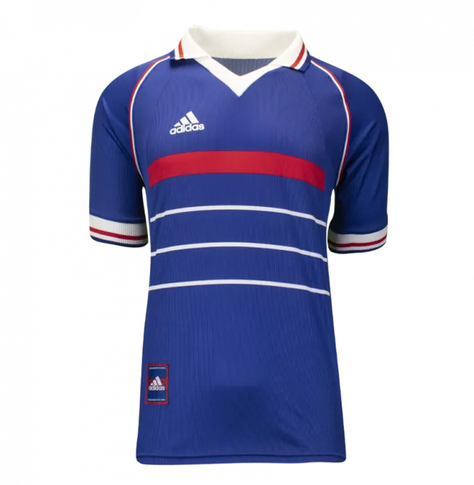 Icons Zinedine Zidane Official 1998 FIFA World Cup™ Back Signed And Hero Framed France 1998 Home Shirt