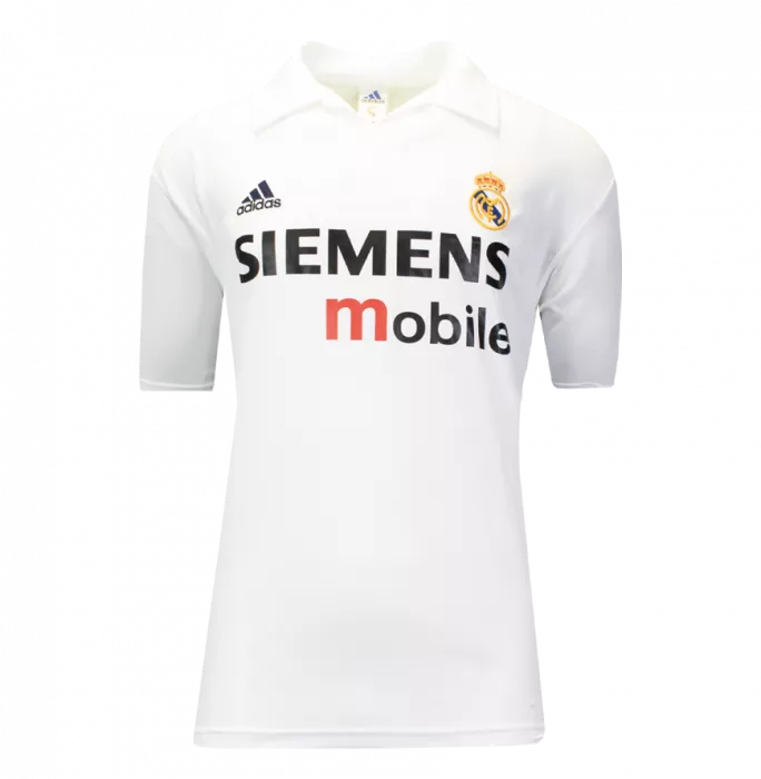 Icons Zinedine Zidane Official UEFA Champions League Back Signed And Hero Framed Real Madrid 2002-03 Home Shirt