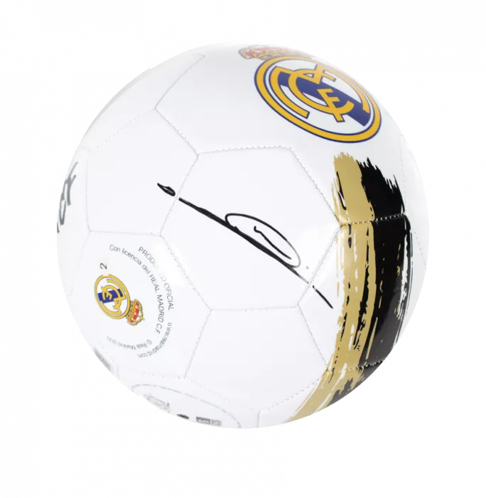 Icons Zinedine Zidane Signed Real Madrid CF Branded Football In Acrylic Case