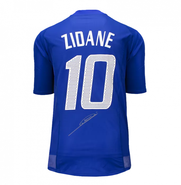 Icons Zinedine Zidane Signed Real Madrid & France Shirts In Classic Dual Frame