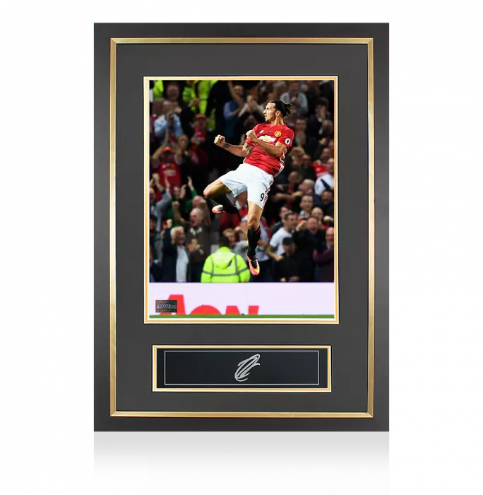 icons Zlatan Ibrahimovic Signed Plaque and Photo Frame: Manchester United Legend