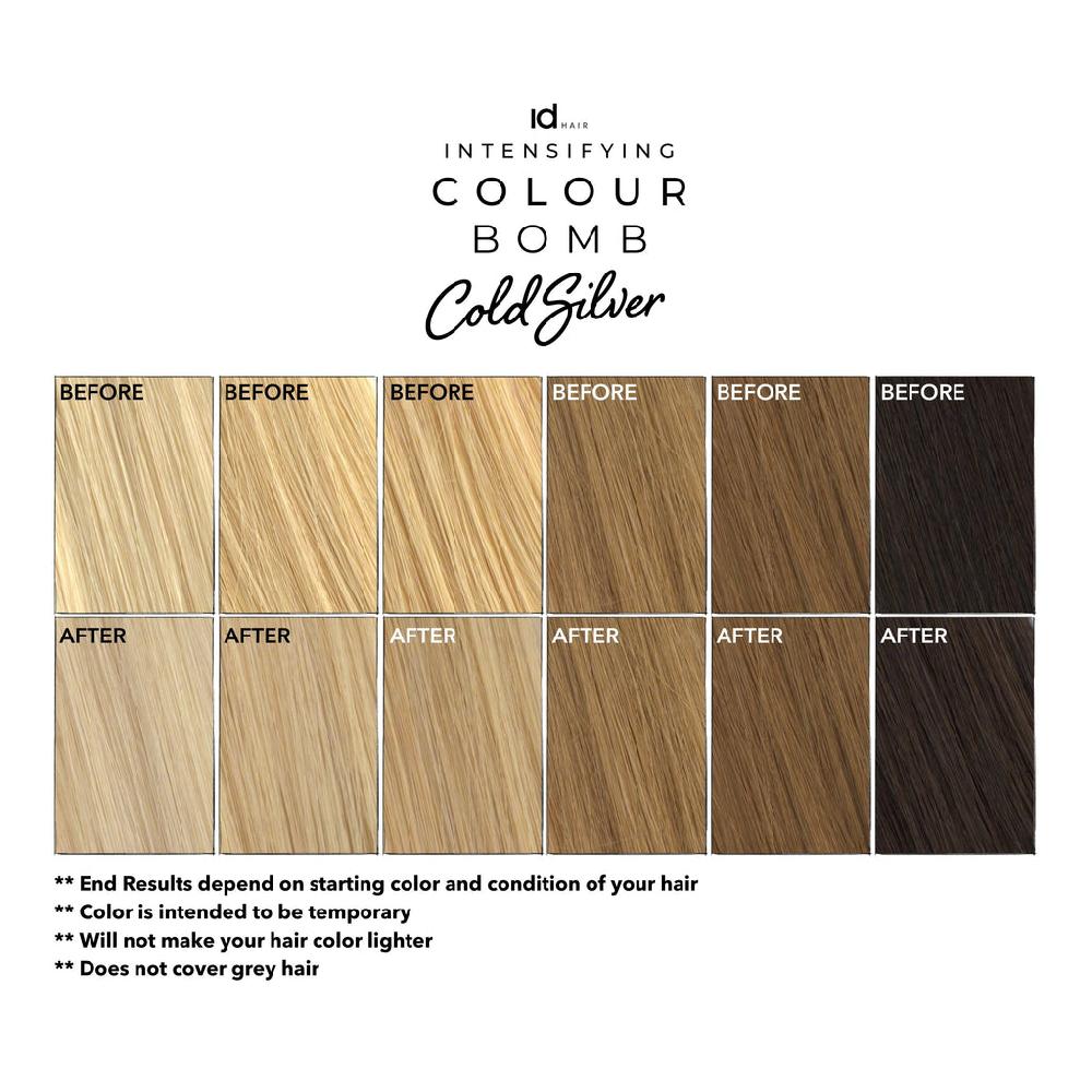 Id Hair Colour Bomb Cold Silver 1001