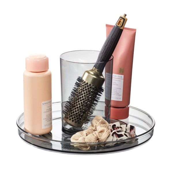 idesign 11" Lazy Susan Spinning Cosmetic Organizer with Removable Cup