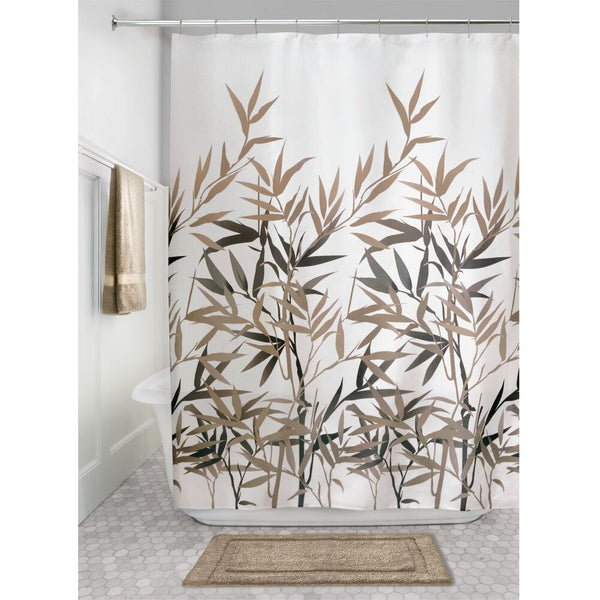 Idesign Anzu Natural Bamboo Design 72" X 72" Shower Curtain