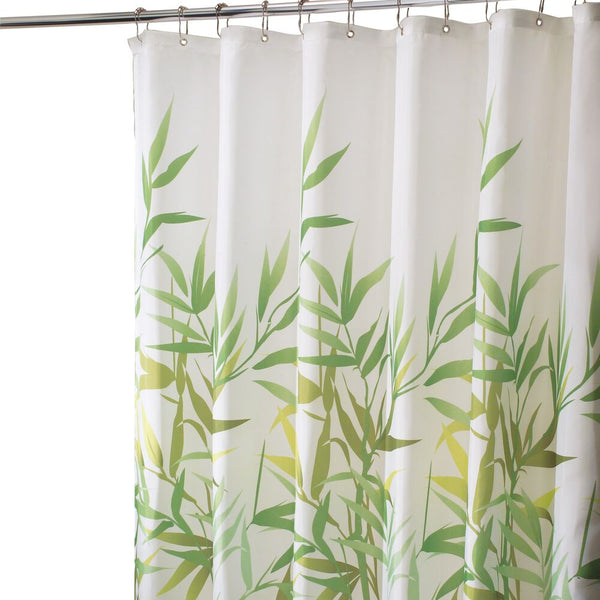 Idesign Anzu Natural Bamboo Design 72" X 72" Shower Curtain