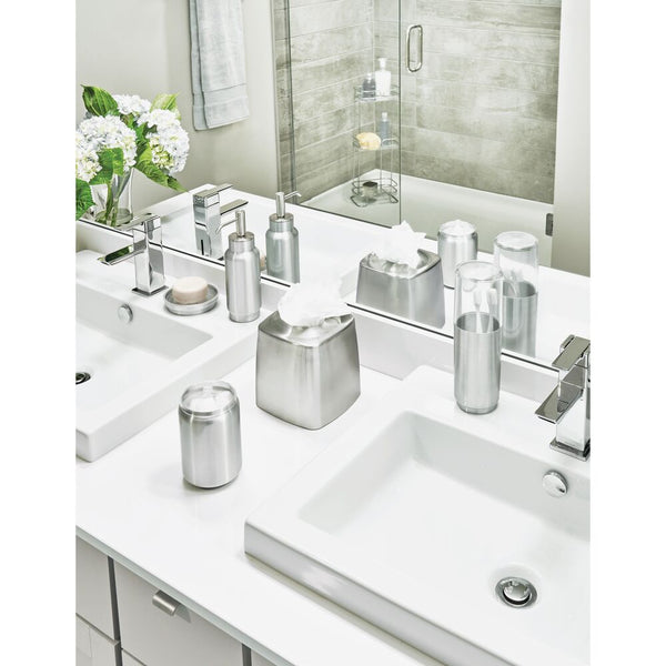 Idesign Austin Covered Toothbrush Holder Clear/Brushed