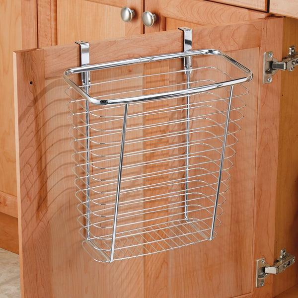 Idesign Axis Over The Cabinet Waste/Storage Basket Chrome