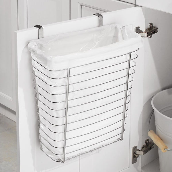 Idesign Axis Over The Cabinet Waste/Storage Basket Chrome