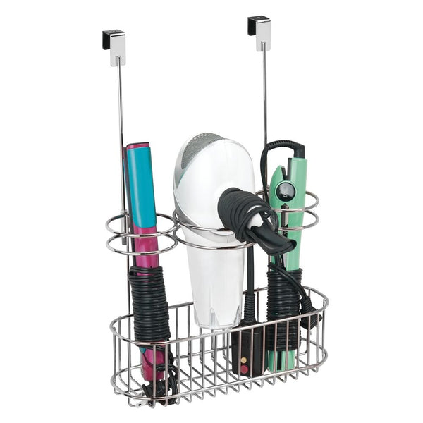 Idesign Classico Over Cabinet Hair Care Station Chrome