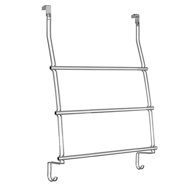 Idesign Classico Over Shower Door Towel Rack 3 Chrome
