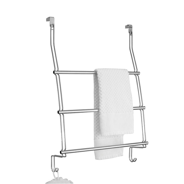 idesign Classico Over Shower Door Towel Rack 3 Chrome
