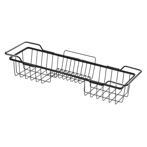 Idesign Everett Adjustable Over Bathtub Caddy Matte Black