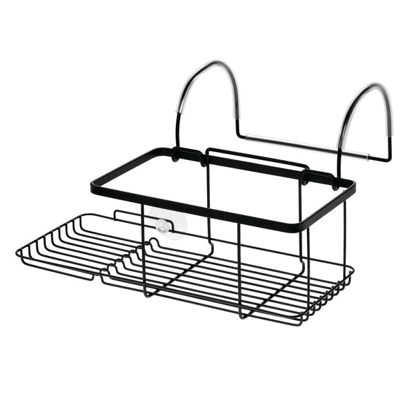 Idesign Everett Over Side Bathtub Caddy Matte Black