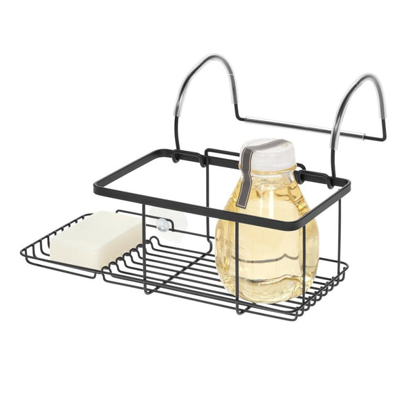 idesign Everett Over Side Bathtub Caddy Matte Black