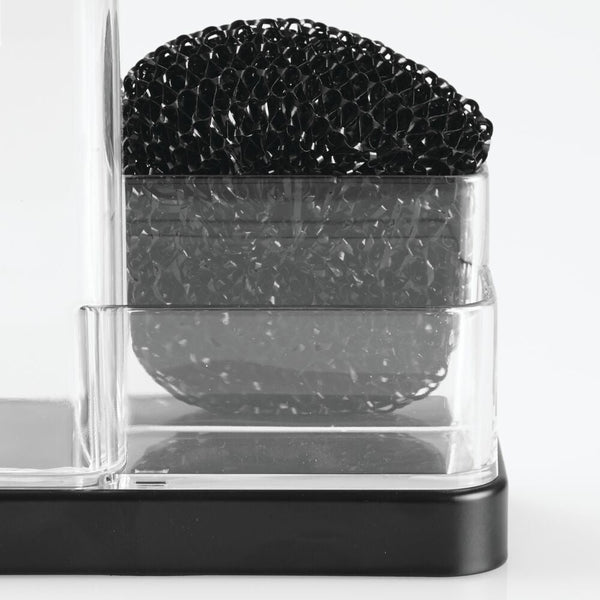 Idesign Forma 2 Soap & Sponge Caddy Matte Black/Clear