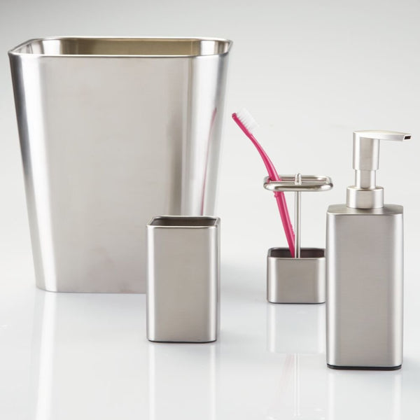 Idesign Gia Toothbrush Stand Brushed Stainless Steel