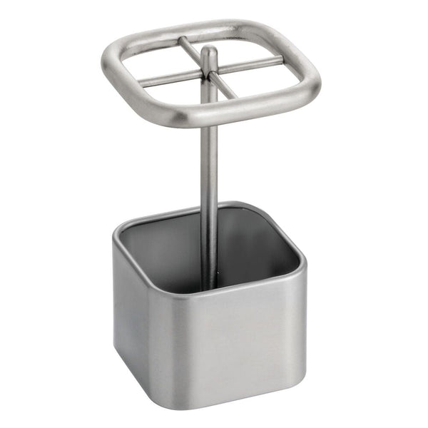 Idesign Gia Toothbrush Stand Brushed Stainless Steel