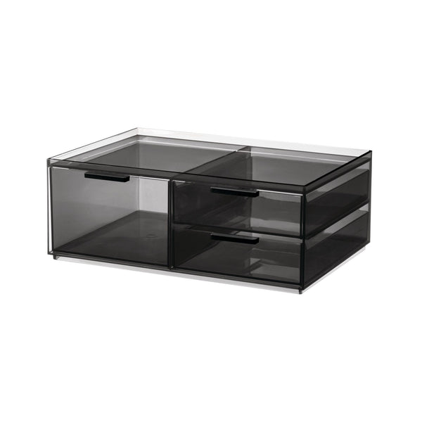 Idesign 3-Drawer Cosmetic Organizer Smoke
