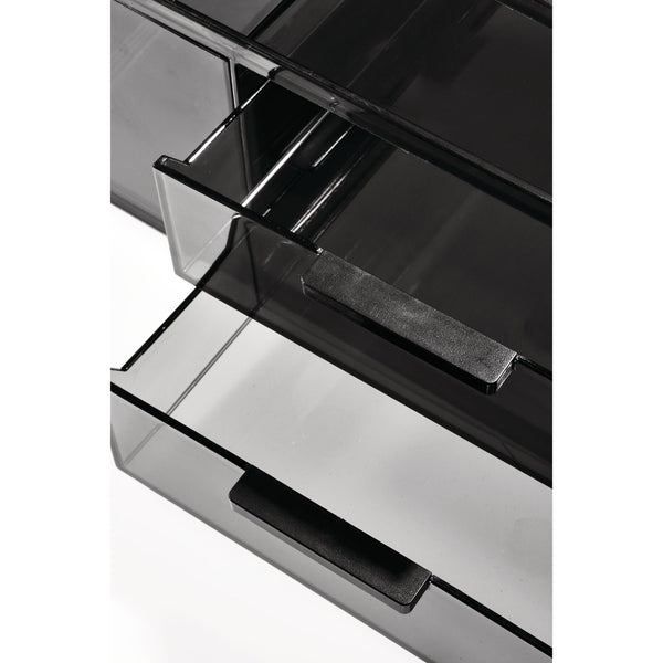 Idesign 3-Drawer Cosmetic Organizer Smoke