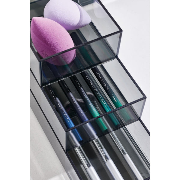 Idesign IDesign 3-Piece Cosmetic Organizer Set Smoke