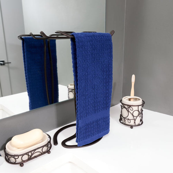 Idesign Axis Finger Tip Towel Holder Bronze