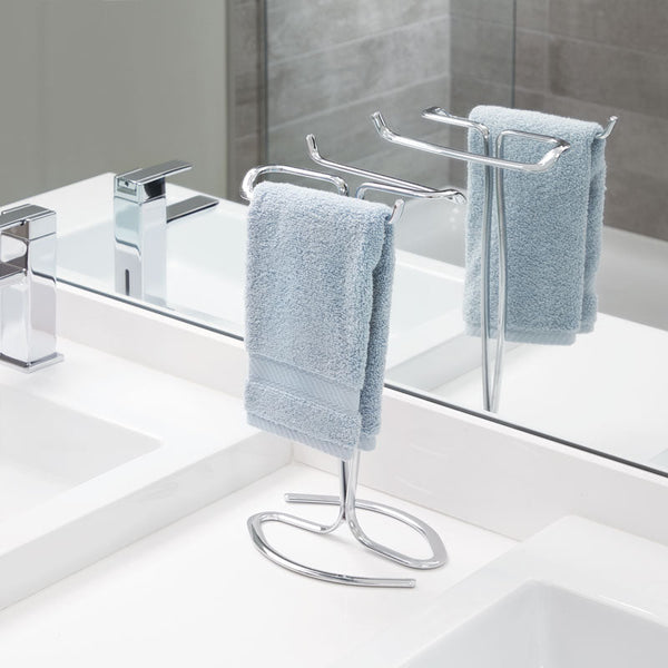 Idesign IDesign Axis Finger Tip Towel Holder In Chrome