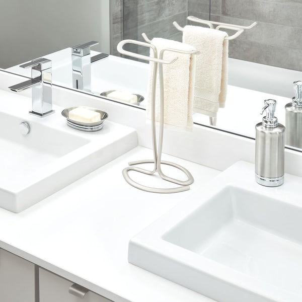 Idesign Axis Finger Tip Towel Holder Satin