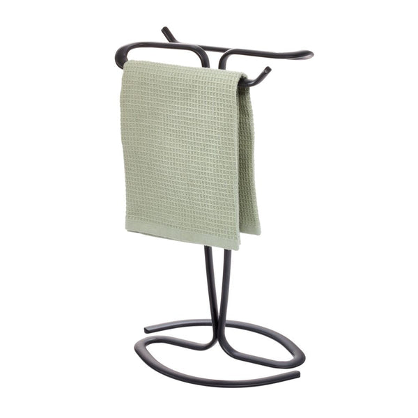idesign Axis Fingertip Towel Holder Matte Black