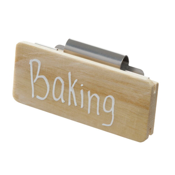 idesign Bin Clip (3 pack) Wood Natural