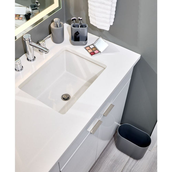 Idesign Cade Bath Accessories (Set Of 3) Charcoal