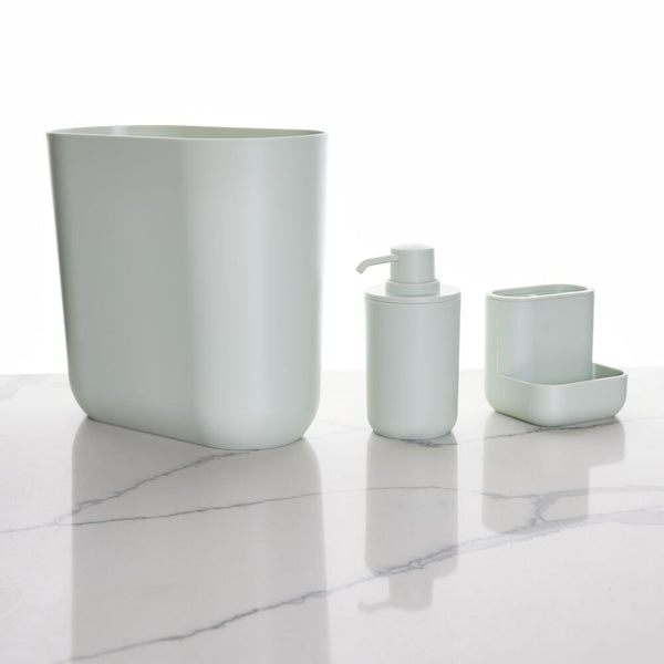 Idesign Cade Bath Accessories (Set Of 3) Green Tint
