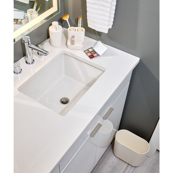 idesign iDesign Cade Recycled Plastic Bath Accessories in Coconut Set of 3