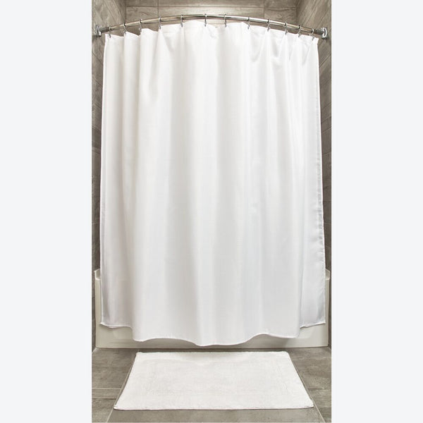 Idesign IDesign Carlton Shower Curtain 72" X 72" In White