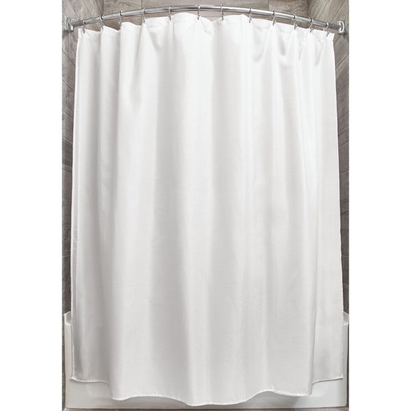 idesign iDesign Carlton Shower Curtain 72" x 72" in White
