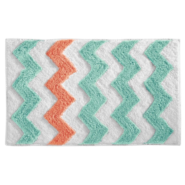 idesign Chevron Rug 34 x 21 Aruba/Coral
