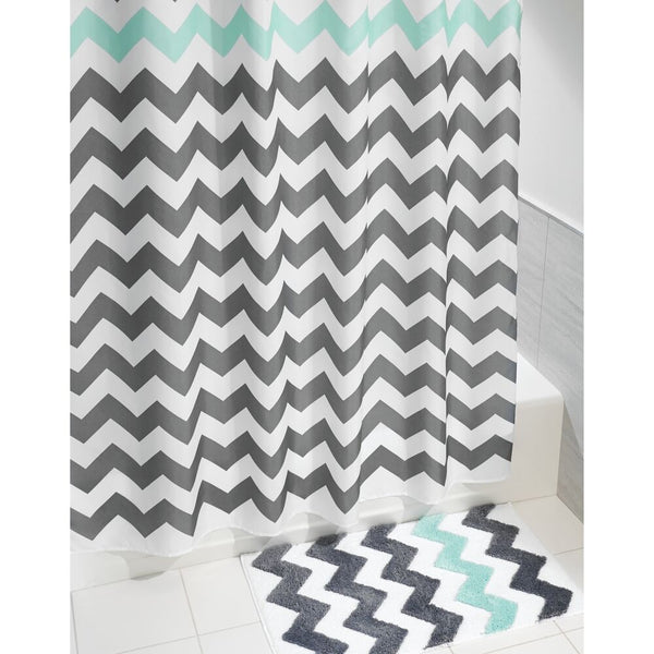 Idesign Chevron Rug 34 X 21 Gray/Aruba