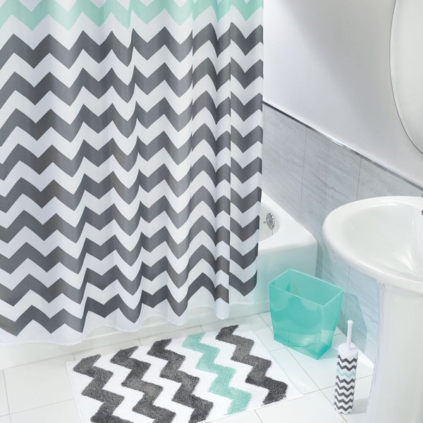 Idesign Chevron Rug 34 X 21 Gray/Aruba